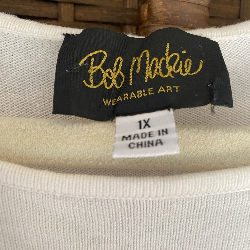 1x. Bob Mackie Wearable Art Vintage Shirt - image 5